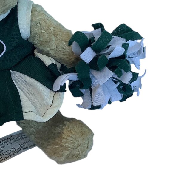 New York Jets Cheerleader Teddy Bear "Go Jets!" Plush Toy Hunter MFG Pom Pom 6" - Picture 7 of 8